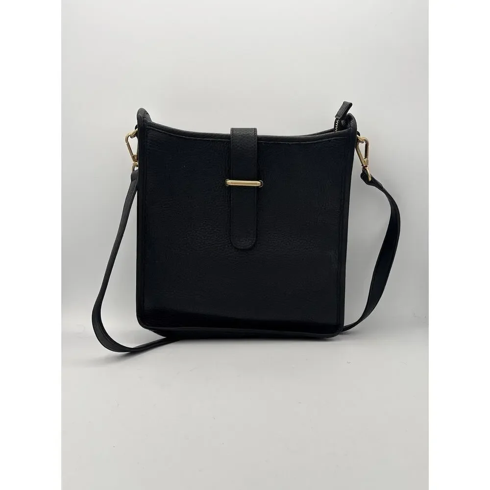 Women’s Gigi New York Black Leather Crossbody Purse